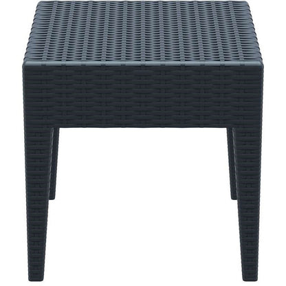 MIAMI DARK GREY ΤΡΑΠΕΖΙ ΠΟΛ/ΝΙΟΥ 45x45x45