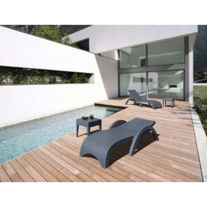 MIAMI DARK GREY ΤΡΑΠΕΖΙ ΠΟΛ/ΝΙΟΥ 45x45x45
