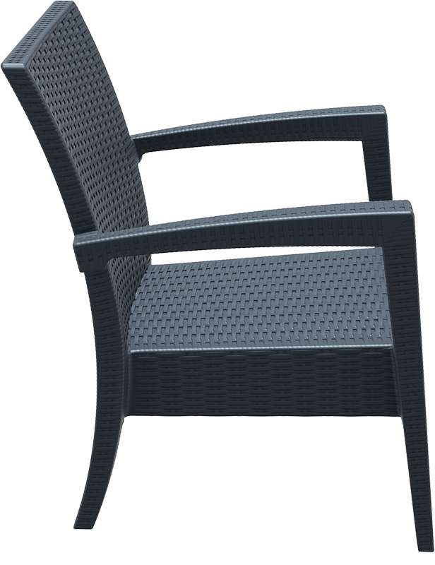 MIAMI DARK GREY ΠΟΛΥΘΡΟΝΑ ΠΟΛ/ΝΙΟΥ 72x76x89