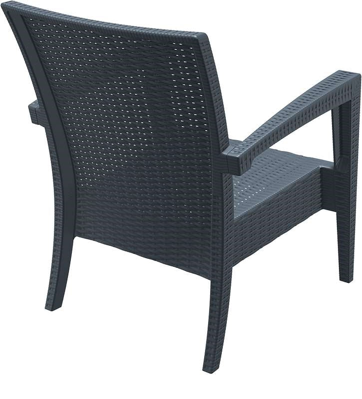 MIAMI DARK GREY ΠΟΛΥΘΡΟΝΑ ΠΟΛ/ΝΙΟΥ 72x76x89