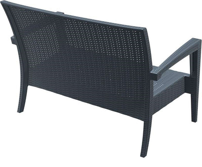 MIAMI DARK GREY ΚΑΝΑΠΕΣ ΠΟΛ/ΝΙΟΥ 128x77x89