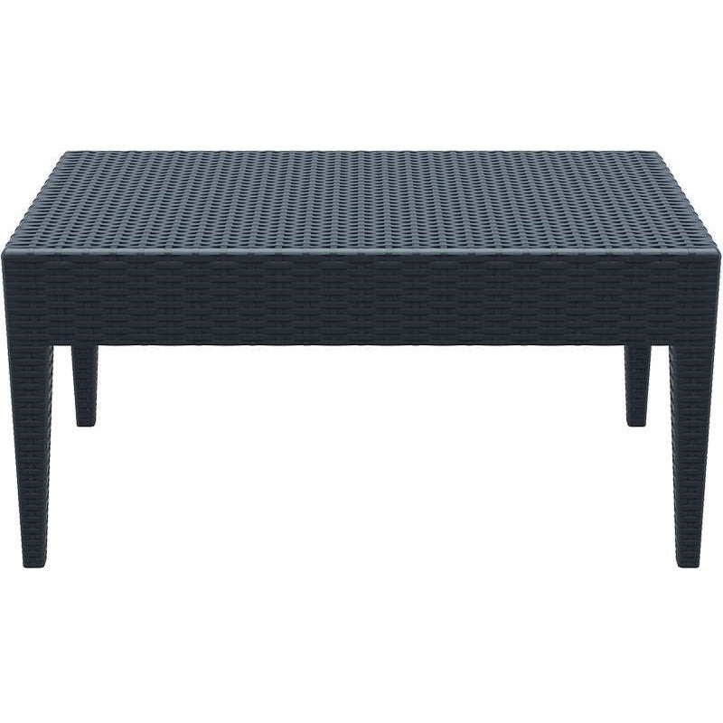 MIAMI DARK GREY ΤΡΑΠΕΖΙ ΠΟΛ/ΝΙΟΥ 92x53x45