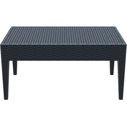 MIAMI DARK GREY ΤΡΑΠΕΖΙ ΠΟΛ/ΝΙΟΥ 92x53x45
