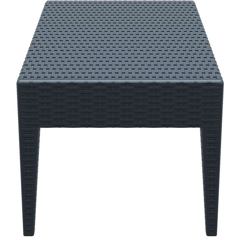 MIAMI DARK GREY ΤΡΑΠΕΖΙ ΠΟΛ/ΝΙΟΥ 92x53x45