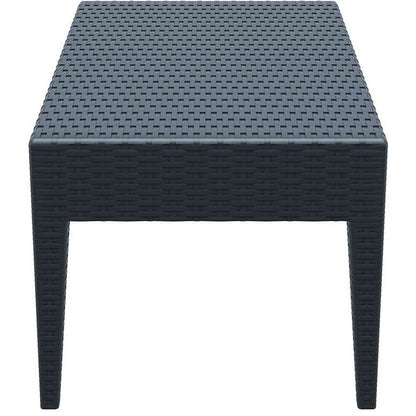 MIAMI DARK GREY ΤΡΑΠΕΖΙ ΠΟΛ/ΝΙΟΥ 92x53x45