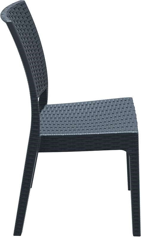FLORIDA DARK GREY ΚΑΡΕΚΛΑ ΠΟΛ/ΝΙΟΥ 45x52x87
