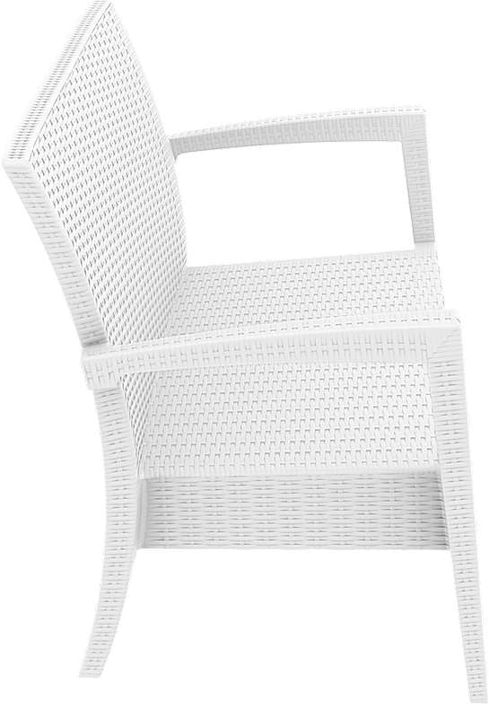 MIAMI WHITE ΚΑΝΑΠΕΣ ΠΟΛ/ΝΙΟΥ 128x77x89