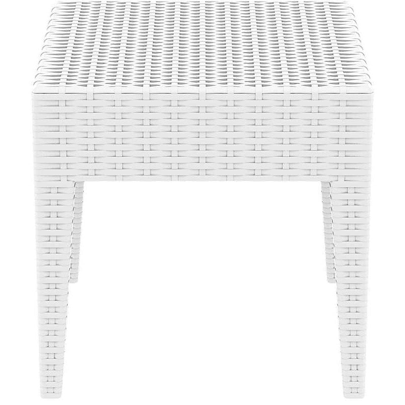 MIAMI WHITE ΤΡΑΠΕΖΙ ΠΟΛ/ΝΙΟΥ 45x45x45