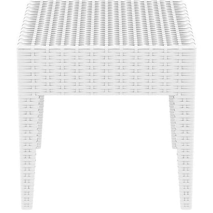 MIAMI WHITE ΤΡΑΠΕΖΙ ΠΟΛ/ΝΙΟΥ 45x45x45