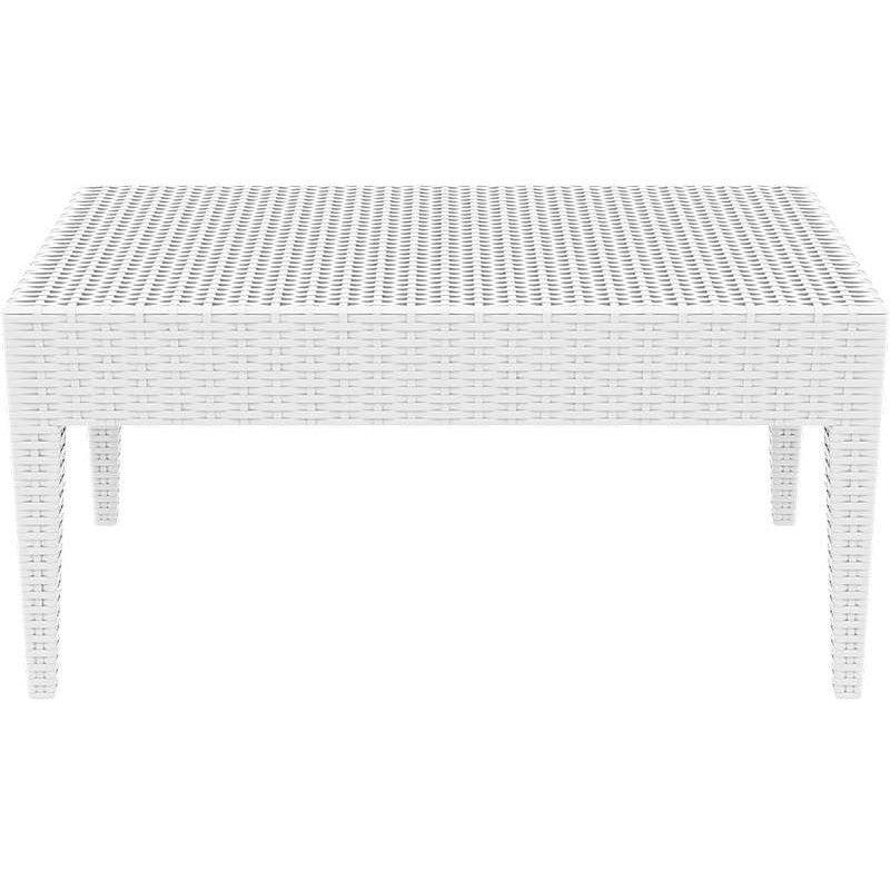 MIAMI WHITE ΤΡΑΠΕΖΙ ΠΟΛ/ΝΙΟΥ 92x53x45