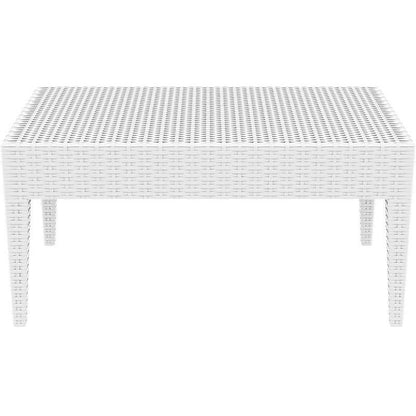 MIAMI WHITE ΤΡΑΠΕΖΙ ΠΟΛ/ΝΙΟΥ 92x53x45