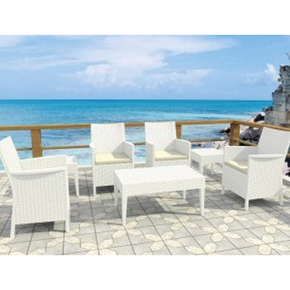 MIAMI WHITE ΤΡΑΠΕΖΙ ΠΟΛ/ΝΙΟΥ 92x53x45