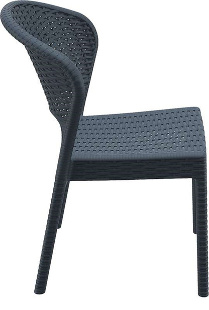 DAYTONA DARK GREY ΚΑΡΕΚΛΑ ΠΟΛ/ΝΙΟΥ 55X61X81εκ.