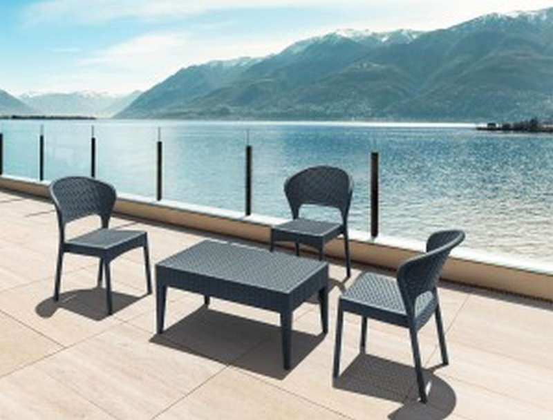 DAYTONA DARK GREY ΚΑΡΕΚΛΑ ΠΟΛ/ΝΙΟΥ 55X61X81εκ.