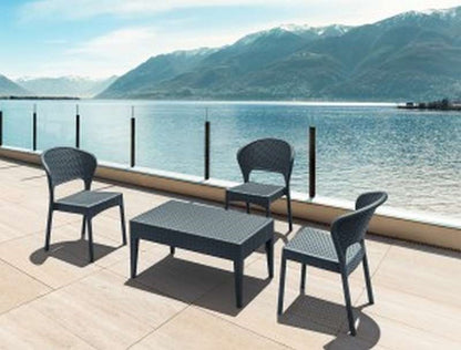 DAYTONA DARK GREY ΚΑΡΕΚΛΑ ΠΟΛ/ΝΙΟΥ 55X61X81εκ.