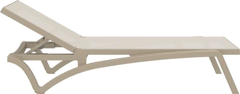 PACIFIC ΞΑΠΛΩΣΤΡΑ TAUPE/TAUPE ΠΟΛ/ΝΙΟΥ 193x68x35