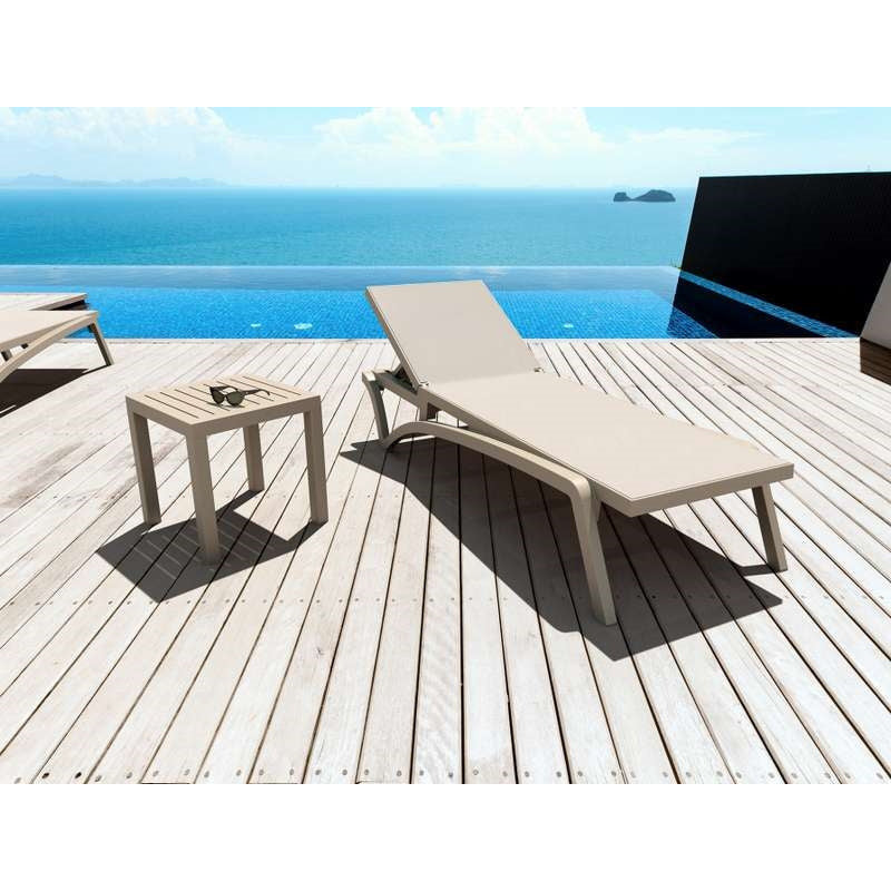 PACIFIC ΞΑΠΛΩΣΤΡΑ TAUPE/TAUPE ΠΟΛ/ΝΙΟΥ 193x68x35