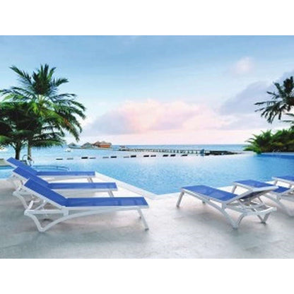 PACIFIC ΞΑΠΛΩΣΤΡΑ WHITE/BLUE ΠΟΛ/ΝΙΟΥ 193x68x35