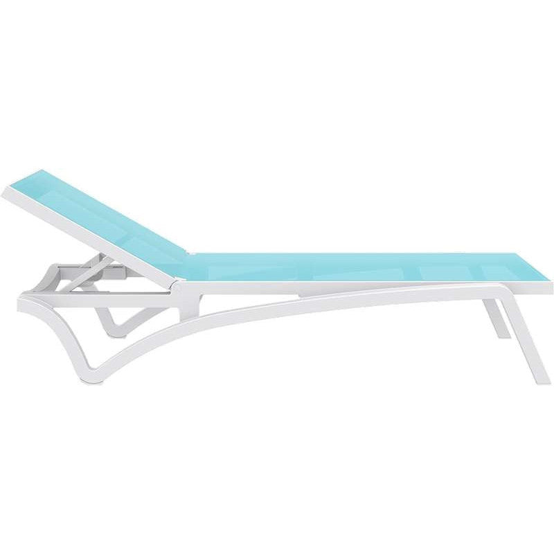 PACIFIC ΞΑΠΛΩΣΤΡΑ WHITE/TURQUOISE ΠΟΛ/ΝΙΟΥ 193x68x35