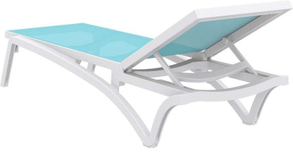 PACIFIC ΞΑΠΛΩΣΤΡΑ WHITE/TURQUOISE ΠΟΛ/ΝΙΟΥ 193x68x35