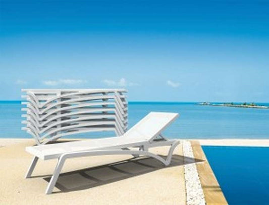 PACIFIC ΞΑΠΛΩΣΤΡΑ WHITE/WHITE ΠΟΛ/ΝΙΟΥ 193x68x35