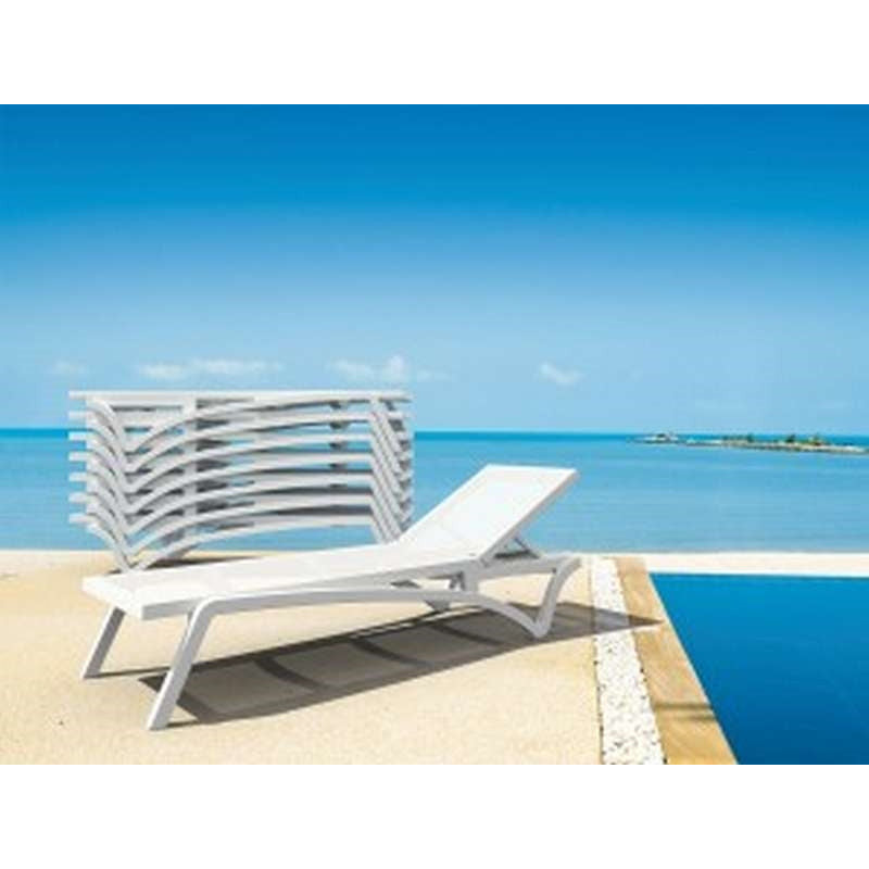 PACIFIC ΞΑΠΛΩΣΤΡΑ WHITE/WHITE ΠΟΛ/ΝΙΟΥ 193x68x35