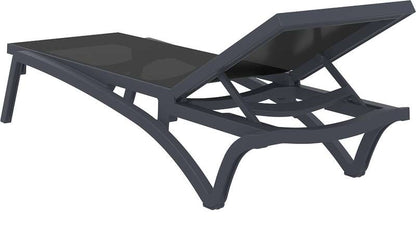 PACIFIC ΞΑΠΛΩΣΤΡΑ DARK GREY/BLACK ΠΟΛ/ΝΙΟΥ 193x68x35