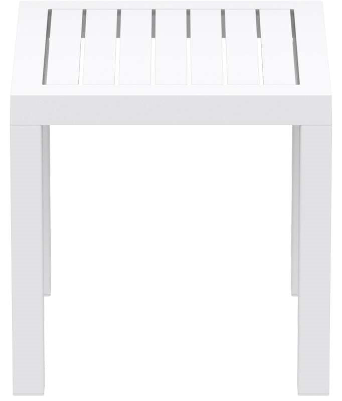 OCEAN WHITE POLYESTER TABLE 45x45x45