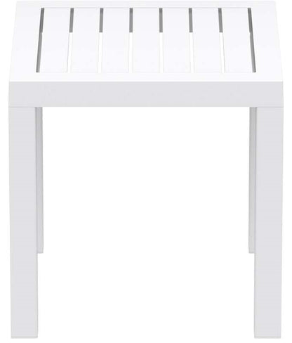 OCEAN WHITE POLYESTER TABLE 45x45x45