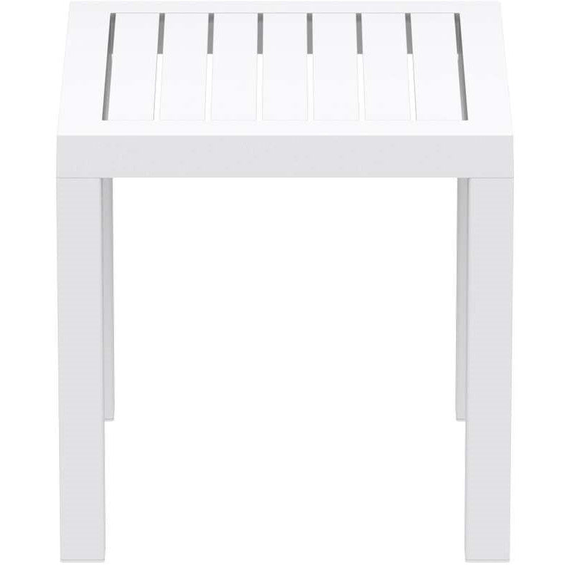 OCEAN WHITE ΤΡΑΠΕΖΙ ΠΟΛ/ΝΙΟΥ 45x45x45