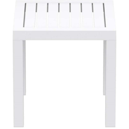 OCEAN WHITE ΤΡΑΠΕΖΙ ΠΟΛ/ΝΙΟΥ 45x45x45