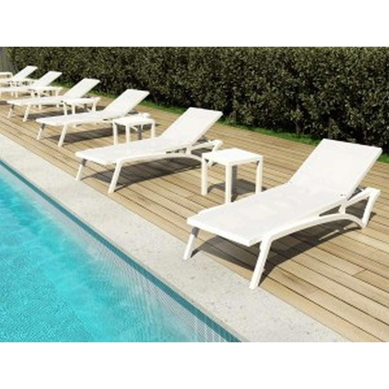 OCEAN WHITE ΤΡΑΠΕΖΙ ΠΟΛ/ΝΙΟΥ 45x45x45