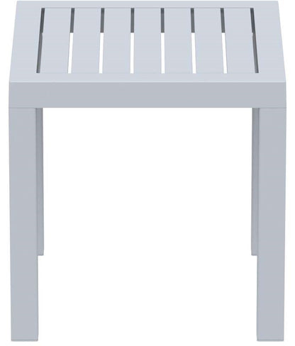OCEAN SILVER GREY POL/NIUM TABLE 45x45x45