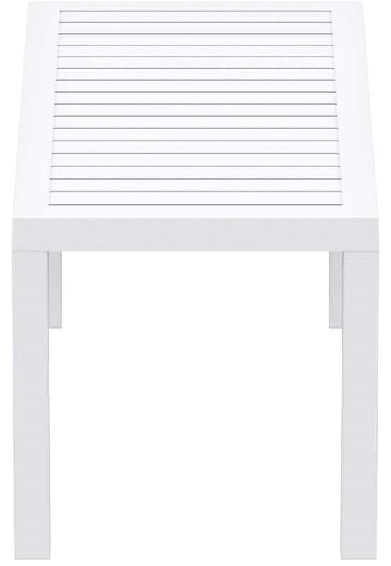 OCEAN WHITE PLASTIC TABLE 90x45x45
