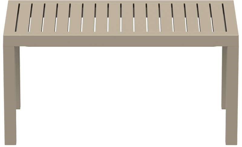 OCEAN TAUPE POLYURETHANE TABLE 90x45x45