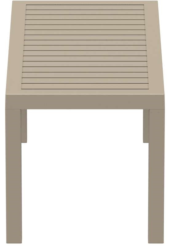 OCEAN TAUPE POLYURETHANE TABLE 90x45x45