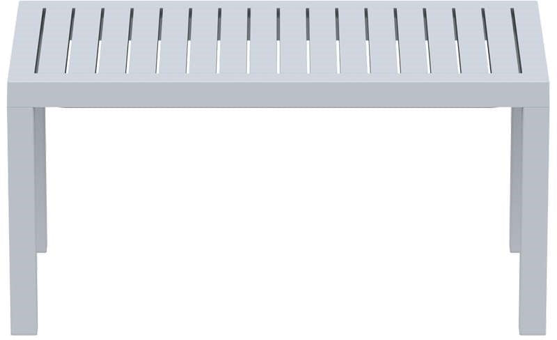 OCEAN SILVER GREY ΤΡΑΠΕΖΙ ΠΟΛ/ΝΙΟΥ 90x45x45