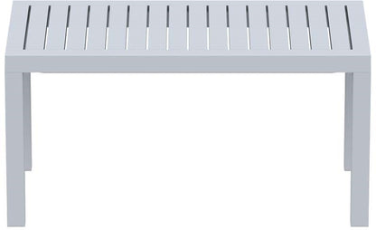 OCEAN SILVER GREY ΤΡΑΠΕΖΙ ΠΟΛ/ΝΙΟΥ 90x45x45