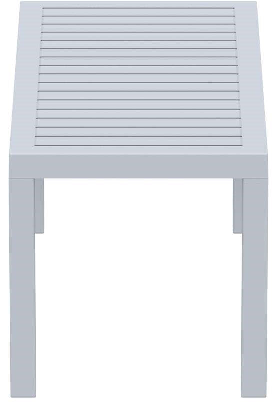 OCEAN SILVER GREY ΤΡΑΠΕΖΙ ΠΟΛ/ΝΙΟΥ 90x45x45