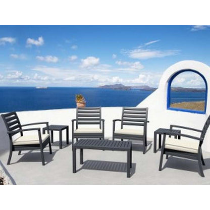 OCEAN DARK GREY ΤΡΑΠΕΖΙ ΠΟΛ/ΝΙΟΥ 90x45x45