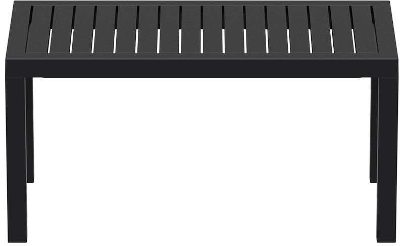 OCEAN BLACK POLYETHYLENE TABLE 90x45x45