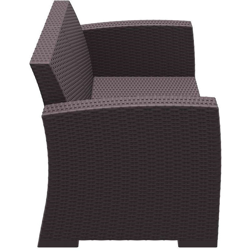 MONACO BROWN 2ΘΕΣΙΟΣ ΚΑΝΑΠΕΣ ΠΟΛ/ΝΙΟΥ 140x79x79