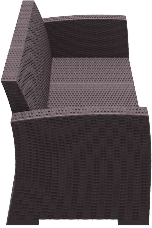 MONACO BROWN 3ΘΕΣΙΟΣ ΚΑΝΑΠΕΣ ΠΟΛ/ΝΙΟΥ 198x79x79