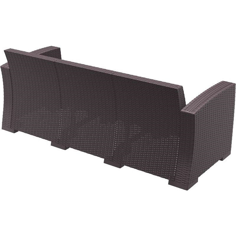 MONACO BROWN 3ΘΕΣΙΟΣ ΚΑΝΑΠΕΣ ΠΟΛ/ΝΙΟΥ 198x79x79