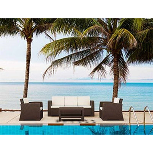 MONACO BROWN 3ΘΕΣΙΟΣ ΚΑΝΑΠΕΣ ΠΟΛ/ΝΙΟΥ 198x79x79