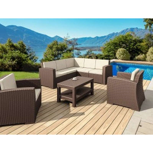MONACO BROWN ΓΩΝΙΑ ΠΟΛ/ΝΙΟΥ 207x207x79