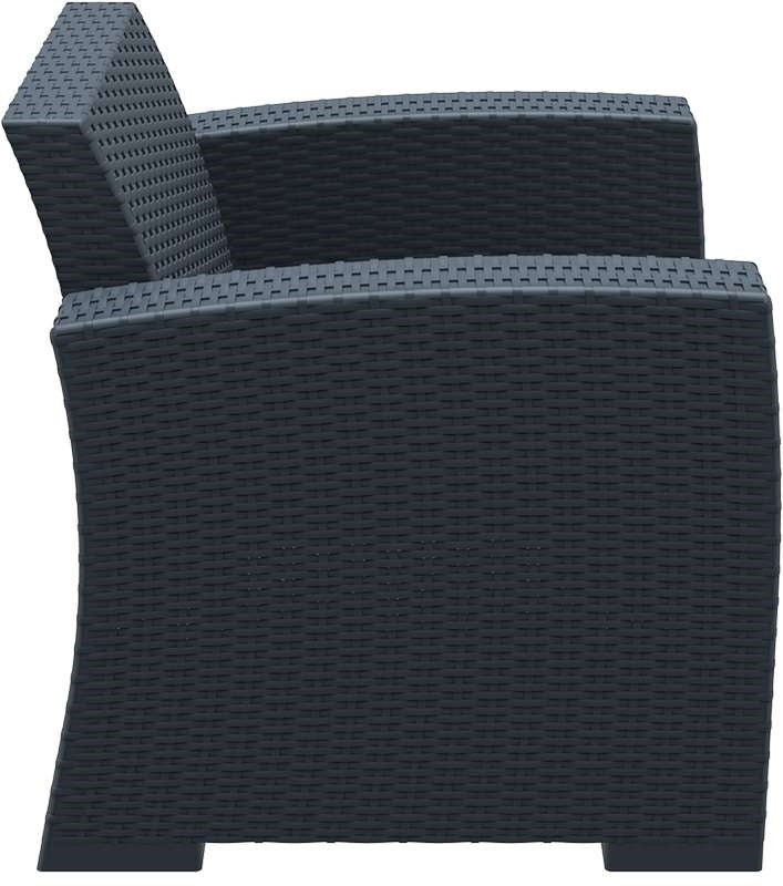 MONACO DARK GREY ΠΟΛΥΘΡΟΝΑ ΠΟΛ/ΝΙΟΥ 82x79x79