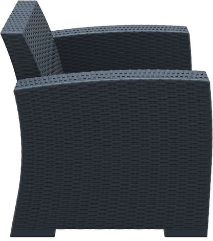 MONACO DARK GREY ΠΟΛΥΘΡΟΝΑ ΠΟΛ/ΝΙΟΥ 82x79x79