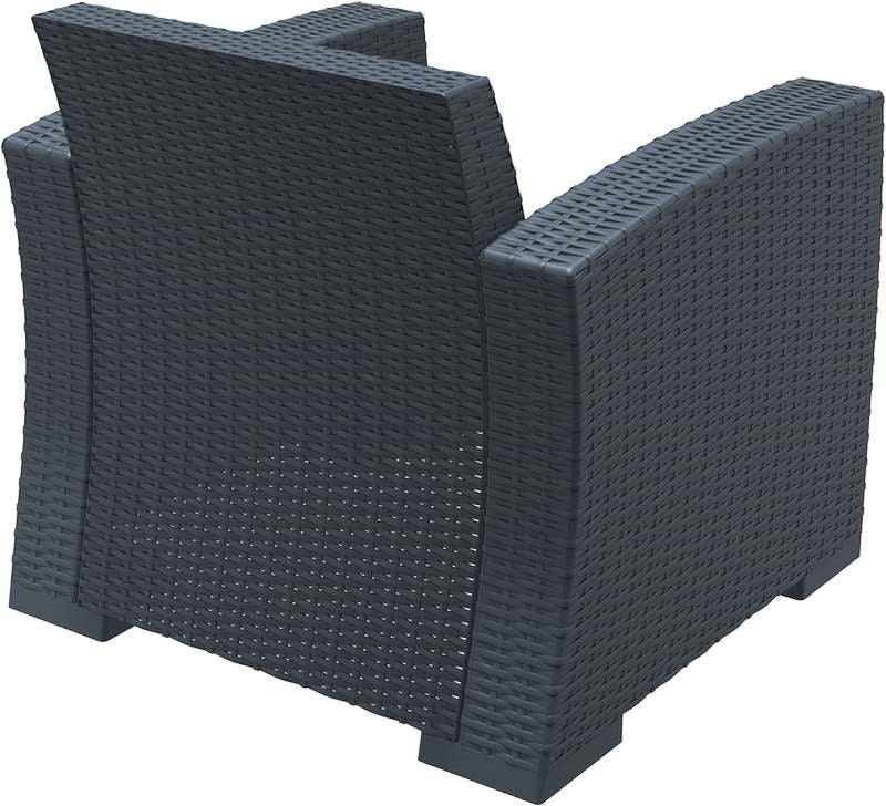 MONACO DARK GREY ΠΟΛΥΘΡΟΝΑ ΠΟΛ/ΝΙΟΥ 82x79x79