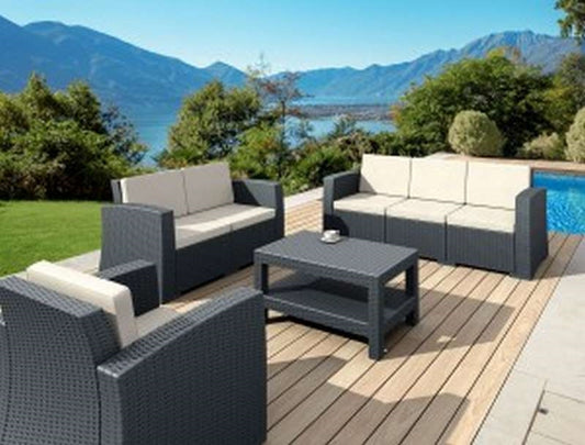 MONACO DARK GREY ΠΟΛΥΘΡΟΝΑ ΠΟΛ/ΝΙΟΥ 82x79x79